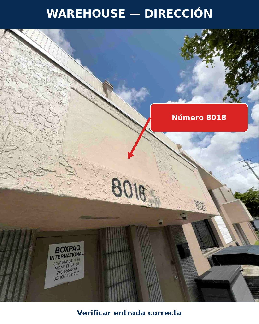 2. Dirección — Warehouses