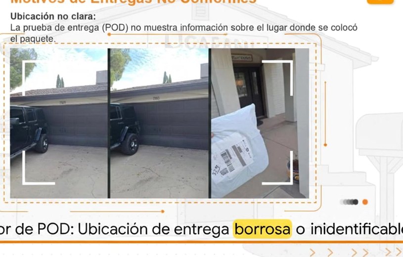 Ejemplos reales de ubicación de entrega borrosa